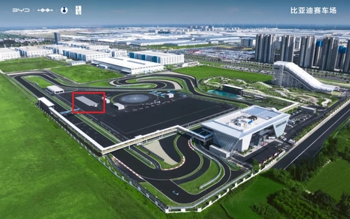 กรณี บริษัท ล่าสุดเกี่ยวกับ The Wheel Identifier of Hengliang Tech Installed at BYD All-Terrain Racing Center