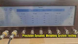 การทดสอบตัวควบคุมระบบชั่งน้ำหนักแบบไดนามิกความเร็วสูงด้วย Quart Sensor ก่อนการติดตั้ง